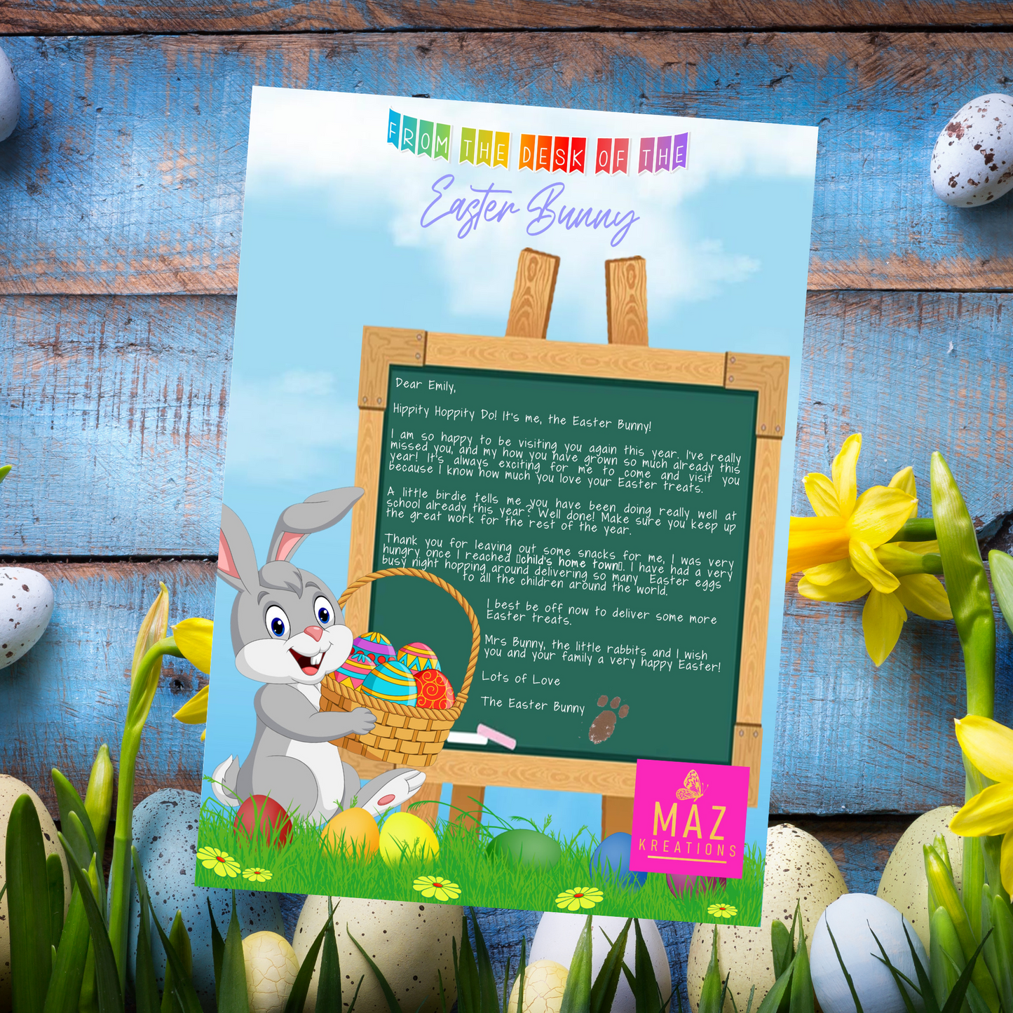 Easter Bunny letter