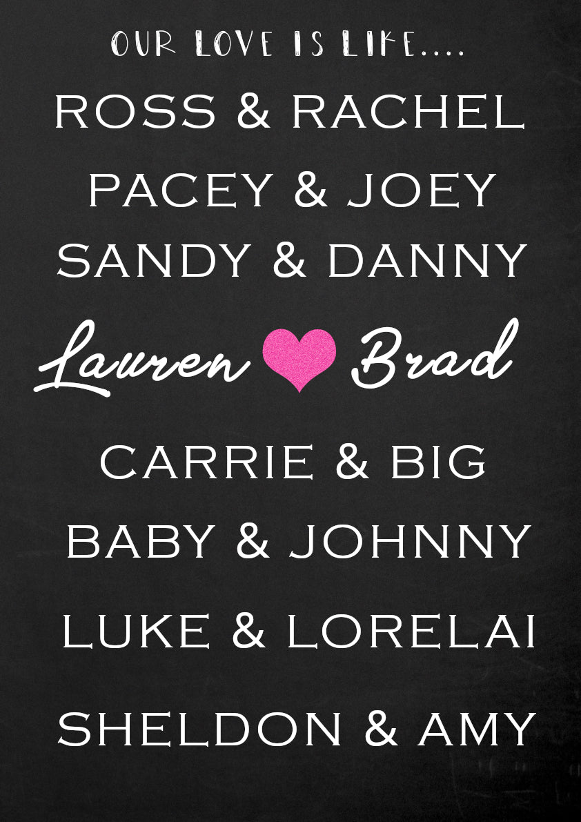 Couples Poster - Character Couples
