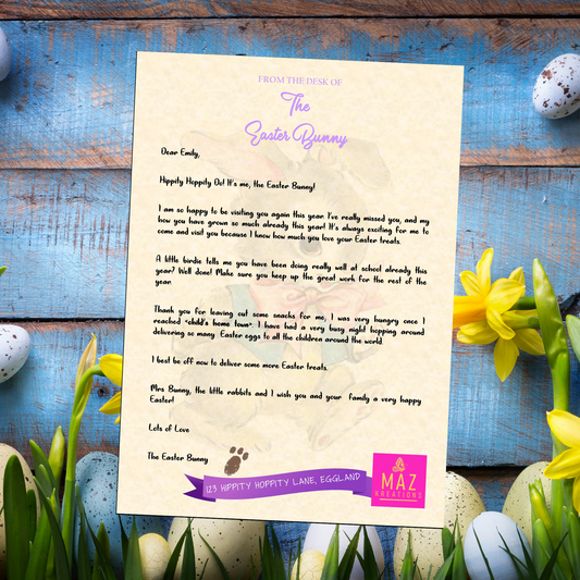 Easter Bunny letter