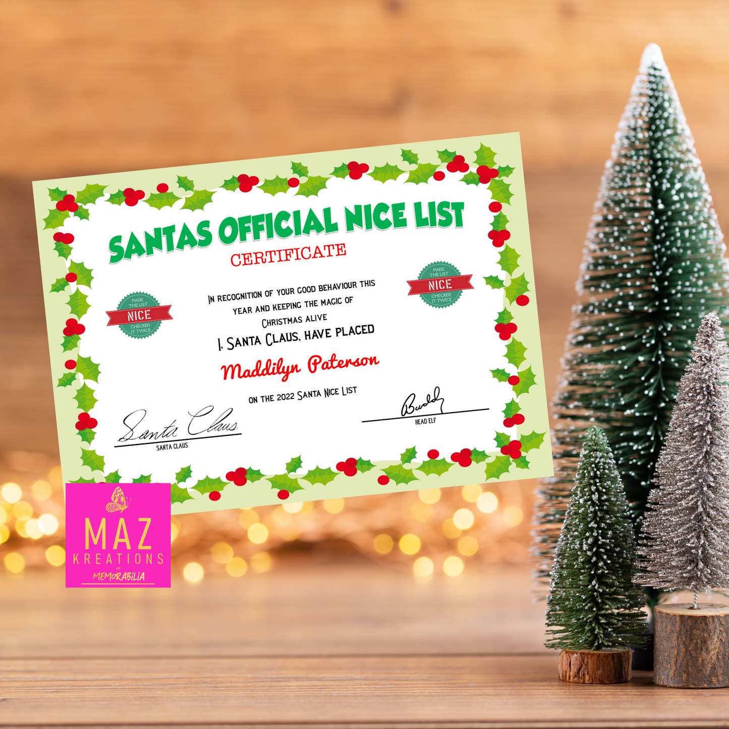 Letter from Santa - Santas Big Red Suit