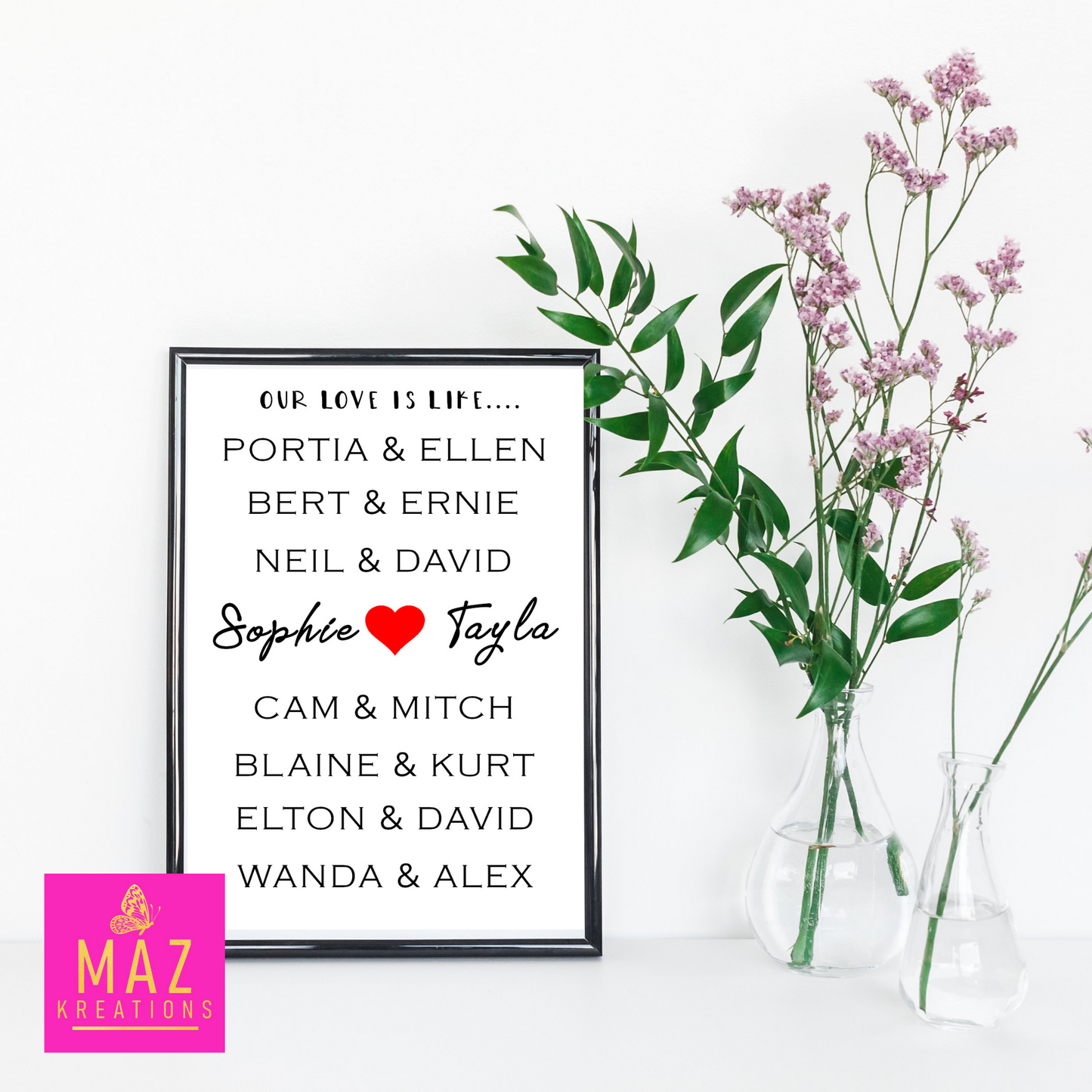 Couples Poster - Same Sex Couples