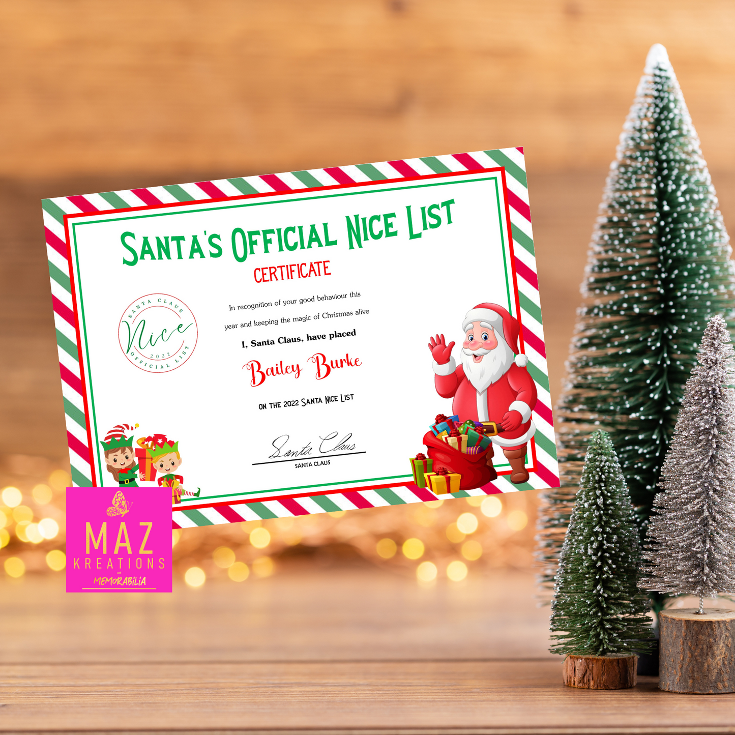 Letter from Santa - Santas Big Red Suit